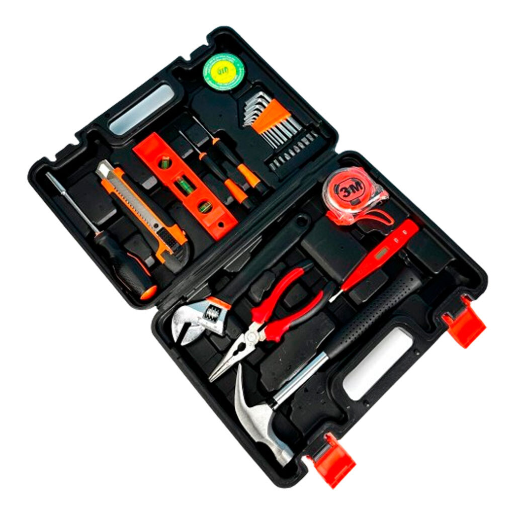 Набір інструментів у пластиковому кейсі для зберігання (ART-0196)