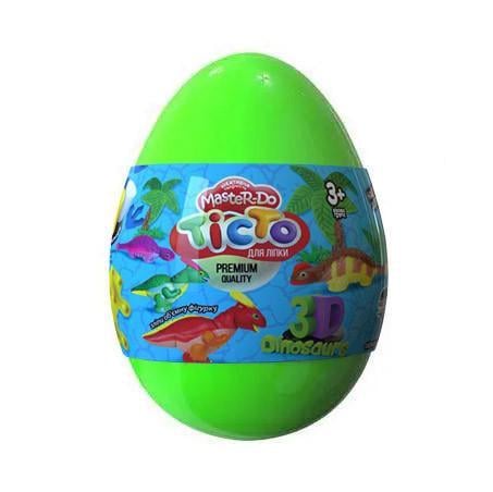 Набір креативної творчості тісто для ліплення Danko Toys Master Do Dinosaurs EGGS ТМD-08-01U Зелений (RLT23856s31032)
