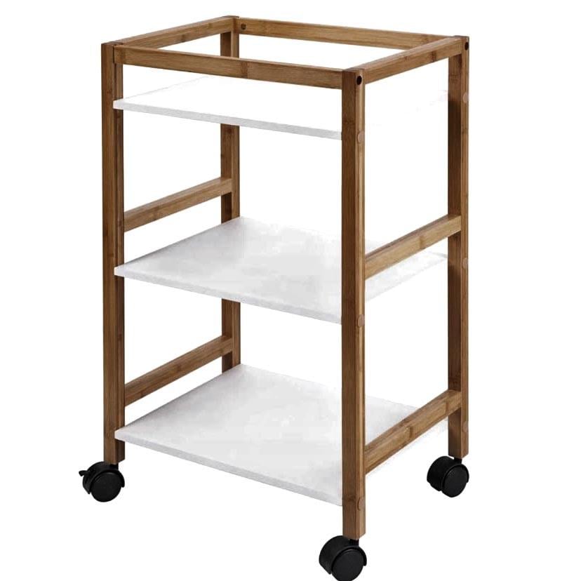 Этажерка для ванной из дерева на колесиках Шарама Корица/Зефир (АБТ-00933320) Этажерка для ванной из дерева на колесиках Шарама Корица/Зефир (АБТ-00933320)