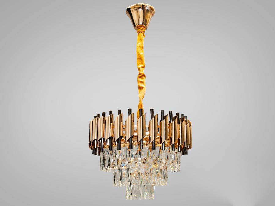 Люстра хрустальная Light (201202/400SGD+BK) Люстра хрустальная Light (201202/400SGD+BK)