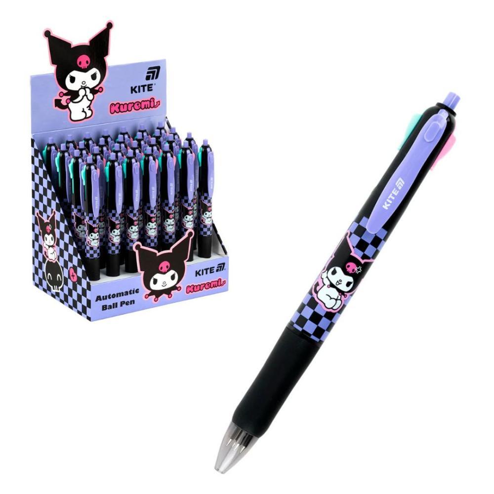 Ручка кулькова автоматична KITE HK25-067 4 кольори - фото 2 Ручка кулькова автоматична KITE HK25-067 4 кольори - фото 2