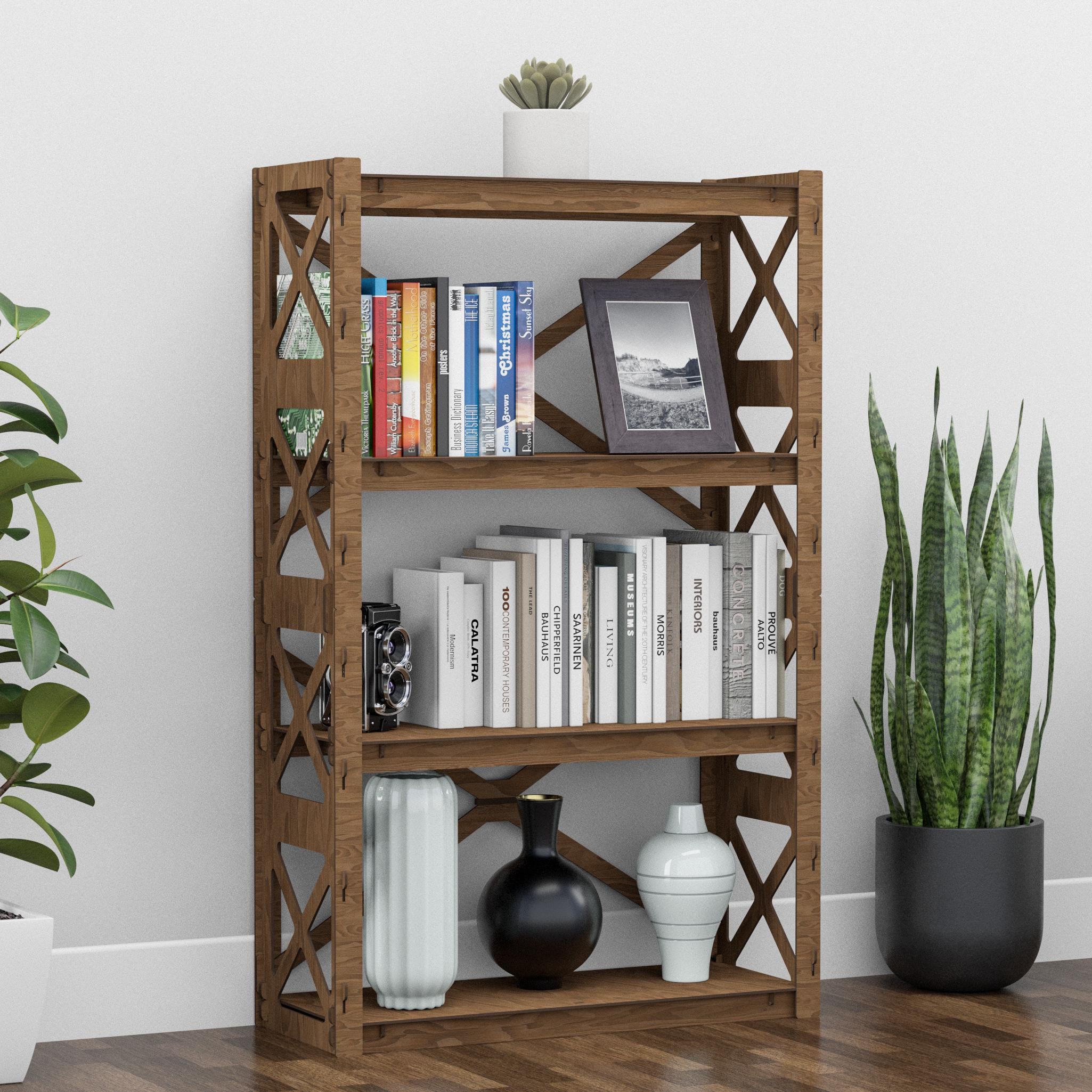 Стелаж дерев'яний Hexagonica Provence на 4 полиці 1200х750х300 мм (120045) - фото 2