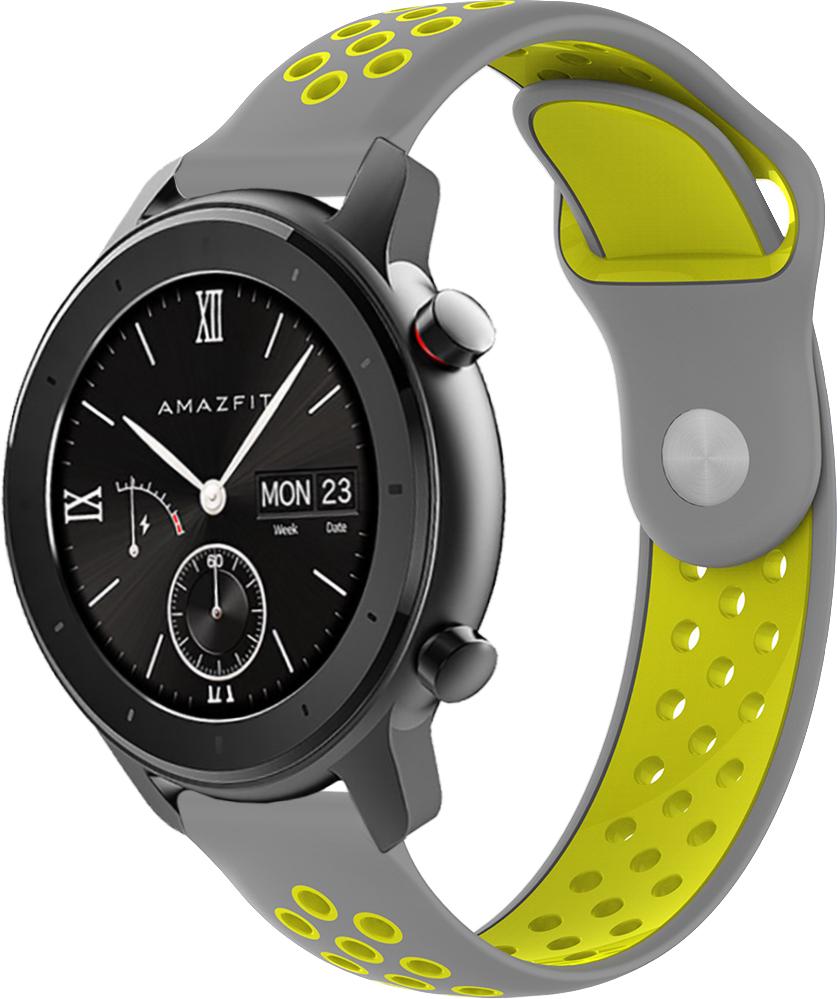 Ремінець Sport для Amazfit GTR 42 мм Gray/Yellow (23037-63)
