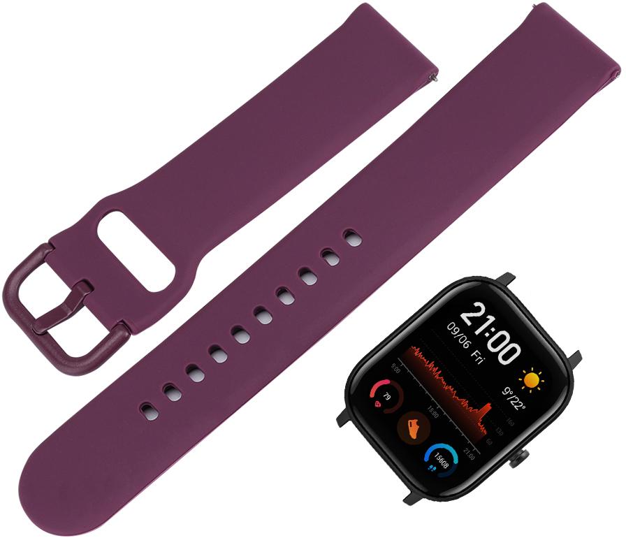 Ремешок Matte Style для Amazfit GTS 20 мм Purple (18289) - фото 2 Ремешок Matte Style для Amazfit GTS 20 мм Purple (18289) - фото 2