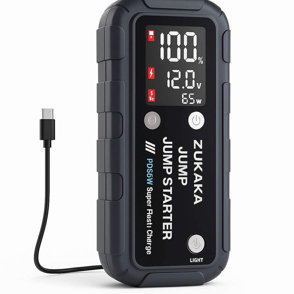 Стартер автомобільний Zukaka Jump Starter ZK005 пусковий пристрій 65 Вт із Power Bank 26800 мАг Стартер автомобільний Zukaka Jump Starter ZK005 пусковий пристрій 65 Вт із Power Bank 26800 мАг