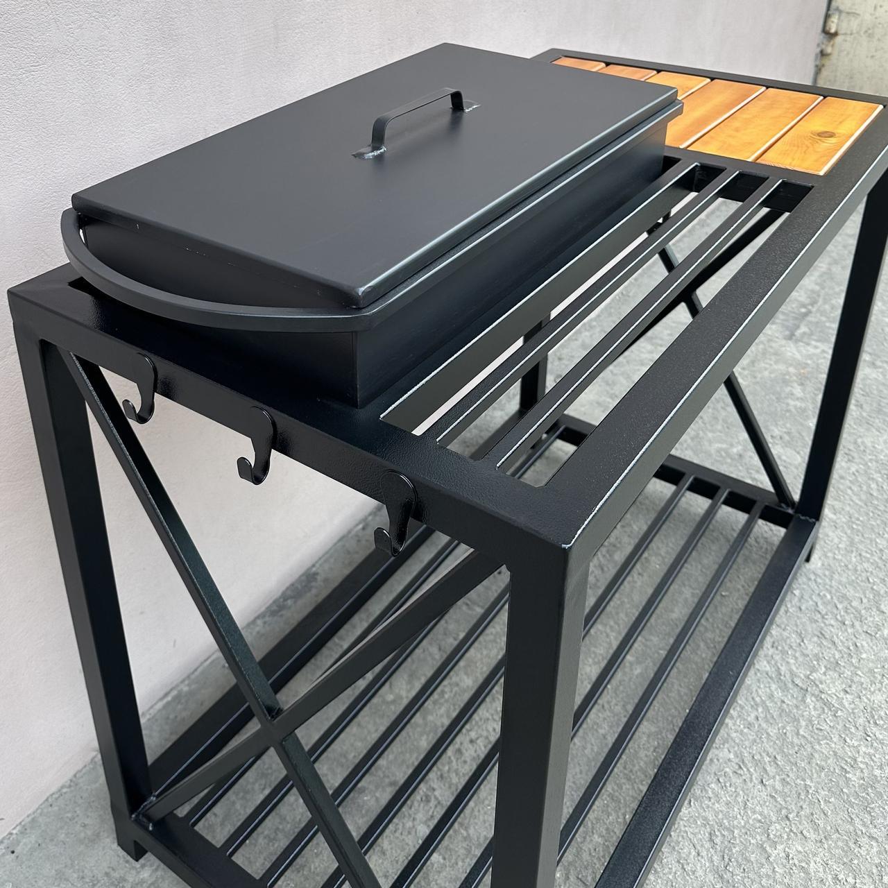 Кришка універсальна Metalzavod для мангалу на 9 шампурів 63х33х4, 5 см (KRSHK-M9) - фото 6