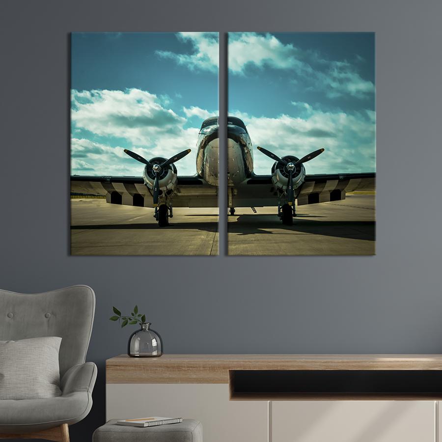 Картина на холсте Фантастический самолёт 165x122 см (1380-2)