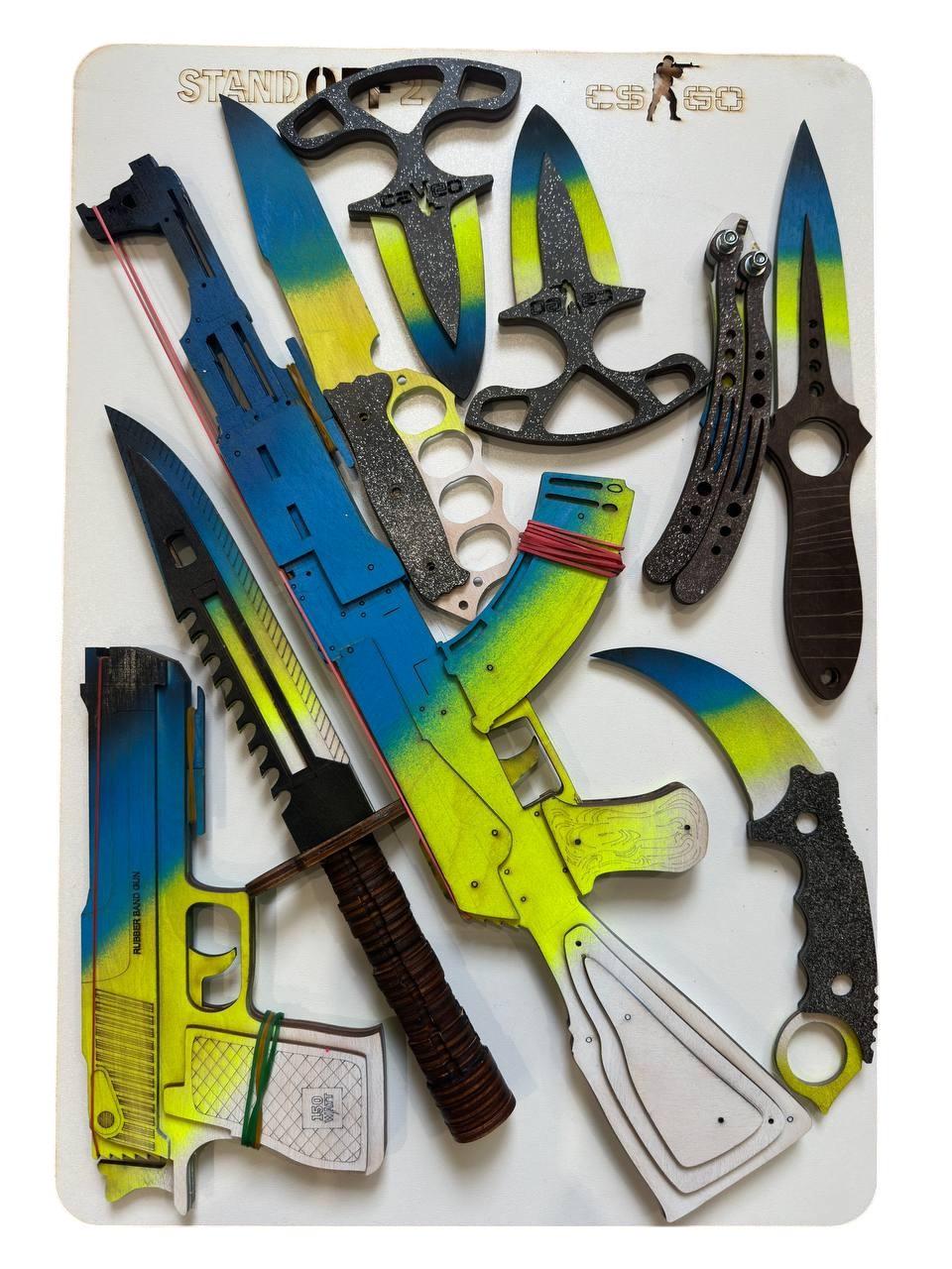 Набір дерев'яної зброї №3 CS:GO Standoff 9 шт. (23994150)