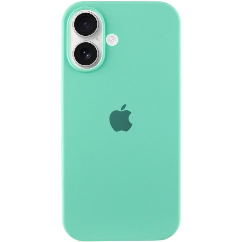 Противоударный Чехол Silicone Case Full Protective (AA) для Apple iPhone 16 Plus (6.7") Бирюзовый/Marine Green
