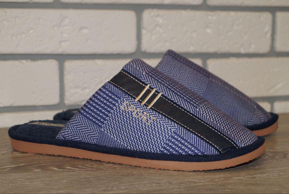 Тапочки мужские домашние Sollaza р. 42/43 27,5 см Синий (31423-4243)