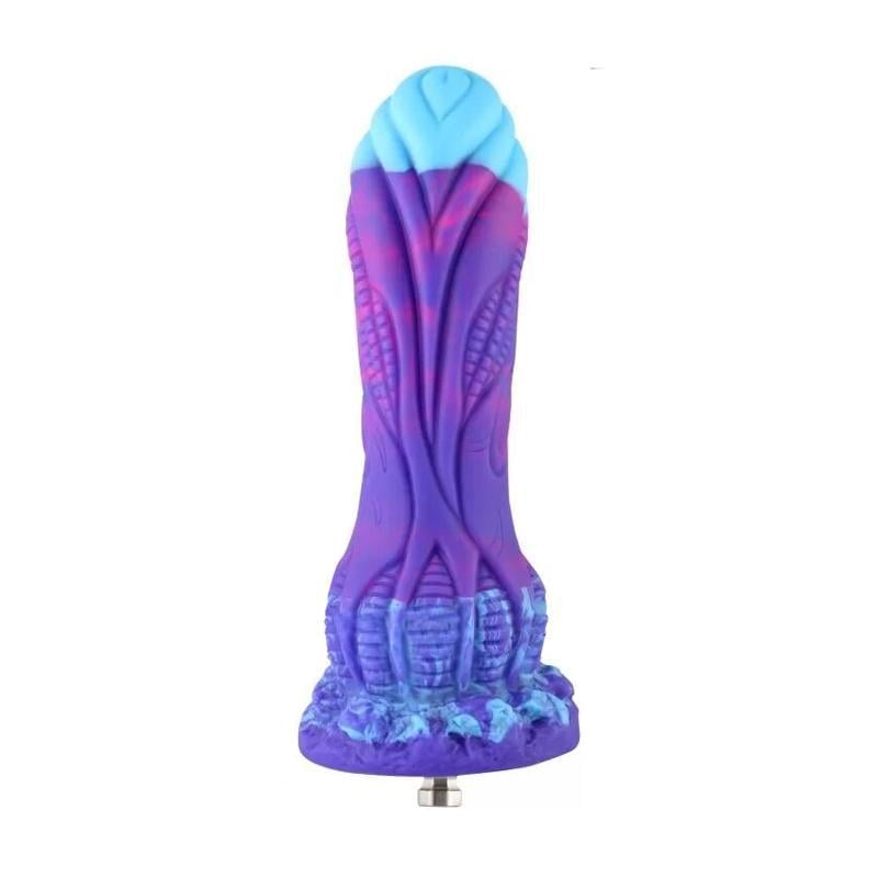 Фаллоимитатор-насадка Hismith 7,48" Silicone Dildo HSA140 Monster Series 19 см Фиолетовый (40510)