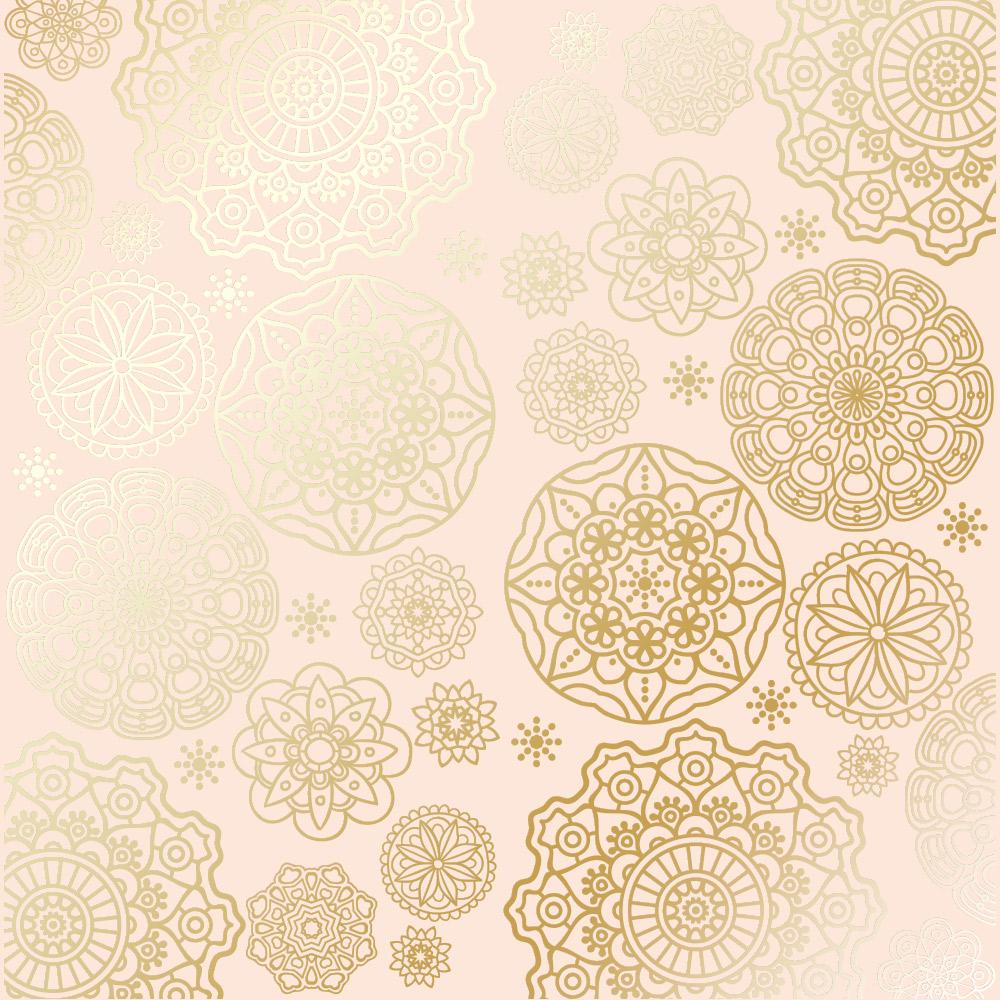 Лист бумаги односторонний Golden Napkins с фольгированием 30,5х30,5 см Beige