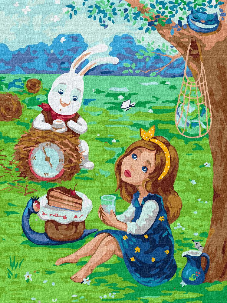 Картина по номерам Идейка KHO2399 Чаепитие 30x40 см (27946)