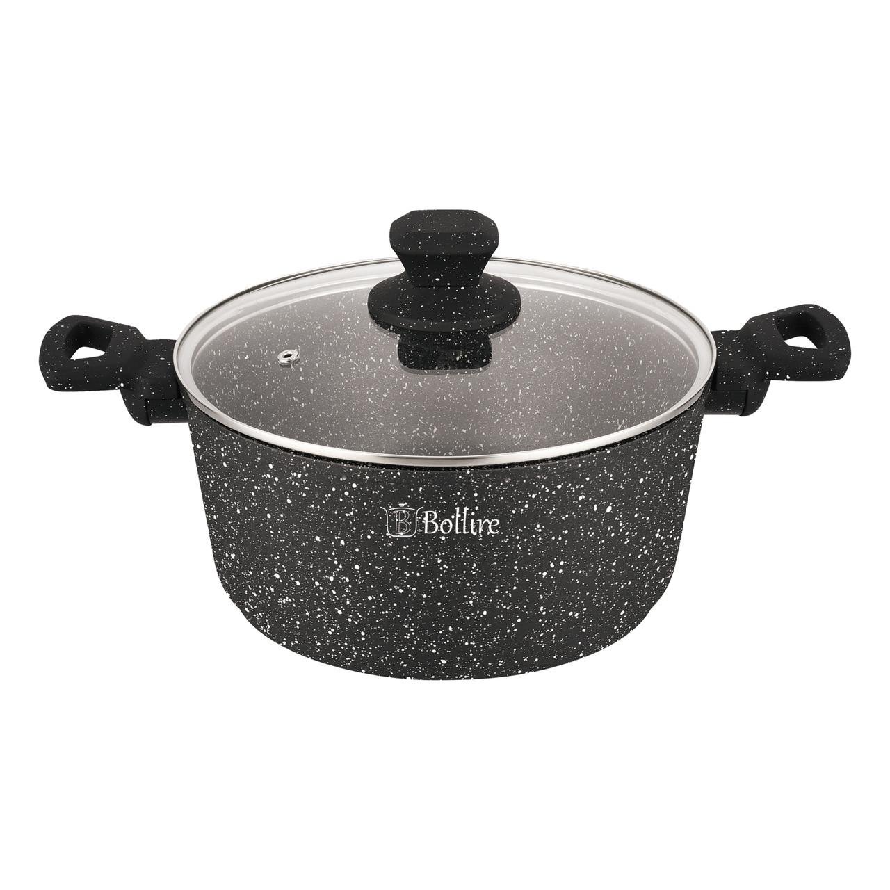 Кастрюля Bollire Venezia с антипригарным покрытием и крышкой 24 см 4,5 л (BR-1003)