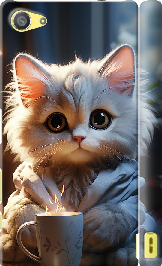 Чехол на Sony Xperia Z5 Compact E5823 White cat (5646m-322-42517) Чехол на Sony Xperia Z5 Compact E5823 White cat (5646m-322-42517)