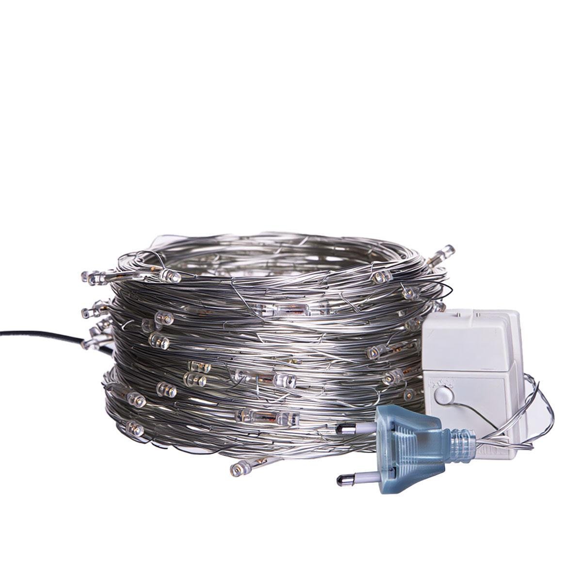 Гірлянда кімнатна Нитка W220LED22MWY 22 м 220 LED Білий/Жовтий (29912686) - фото 5