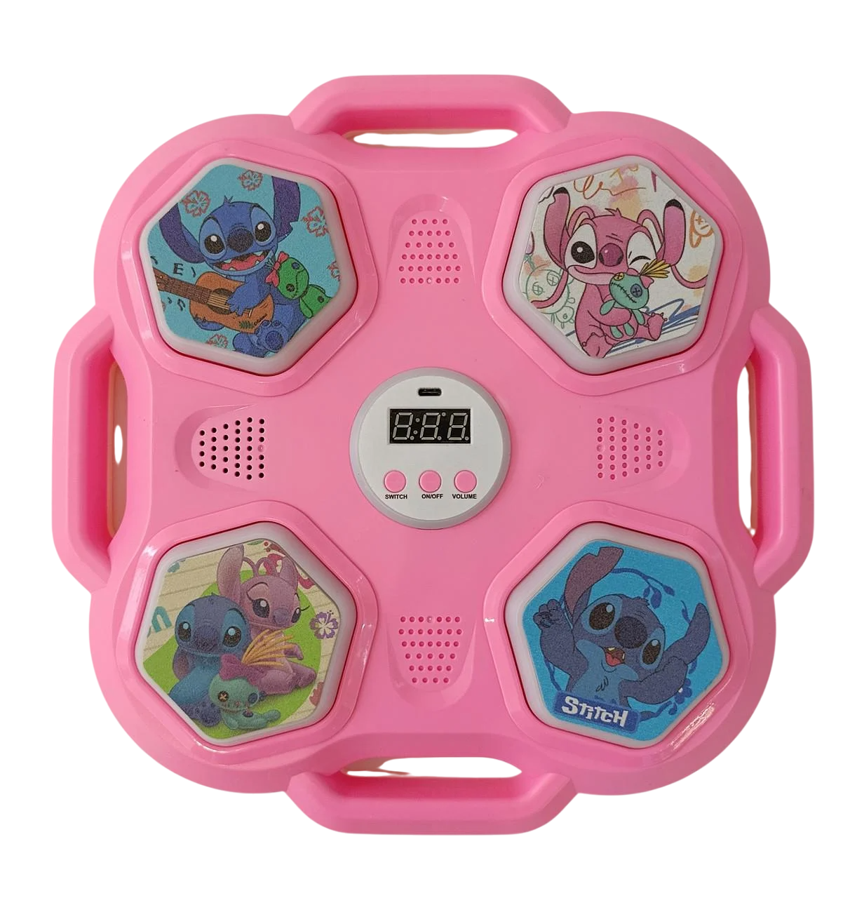 Бокс Стич на 4 мишени Розовый