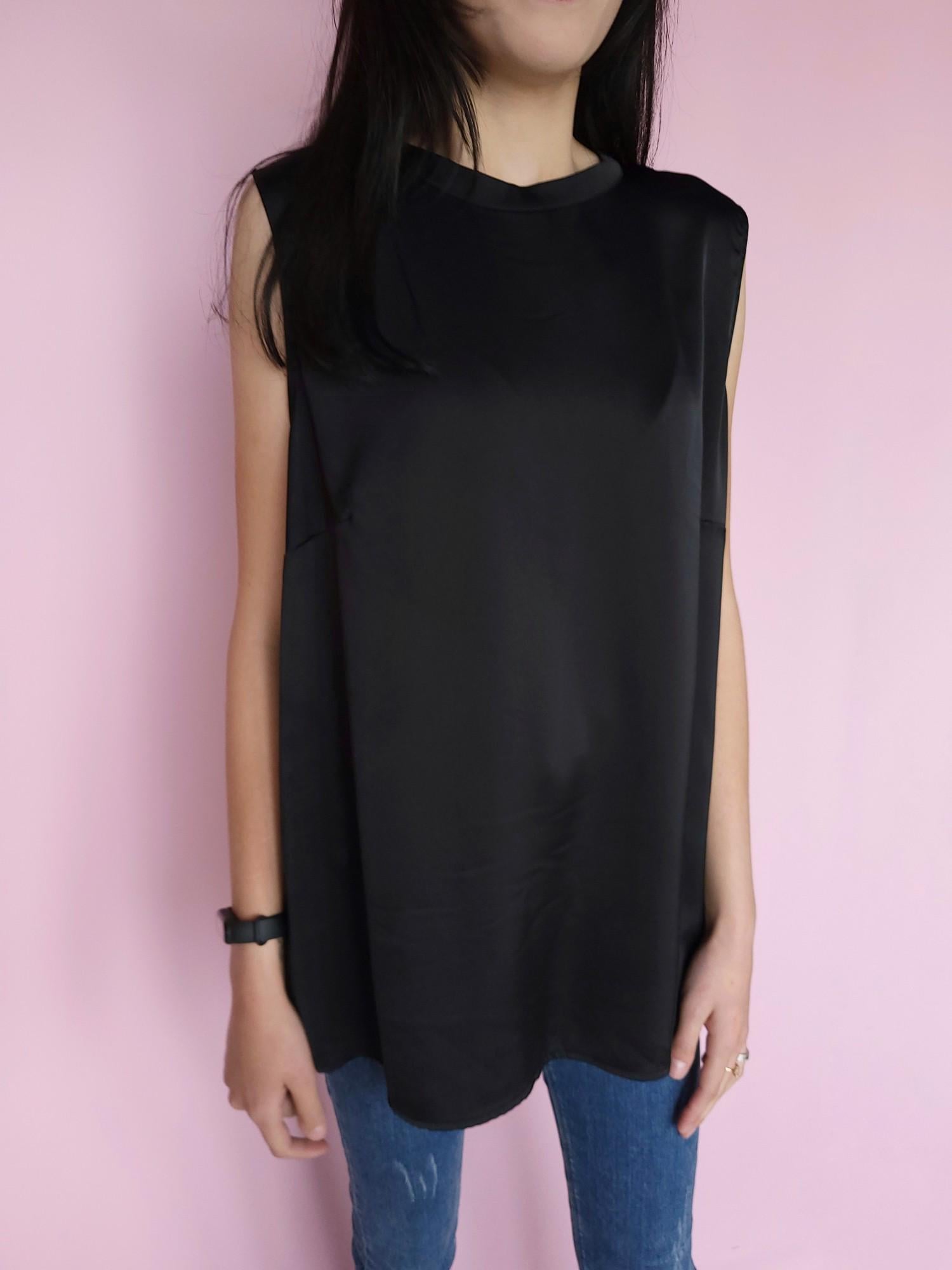 Блузка без рукавів Lindex 4 XL Чорний (10692)