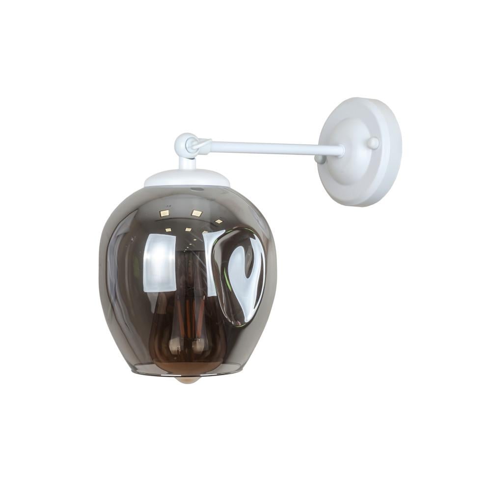 Бра Levistella 756WPR0231F-1 WH+BK со стеклянным плафоном Белый/Графитовый (1887932072)