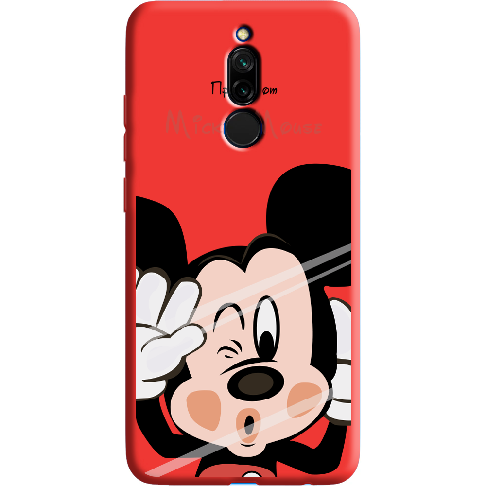 Чехол Boxface Xiaomi Redmi 8 Mister M Красный силикон (38411-cc58-38680)