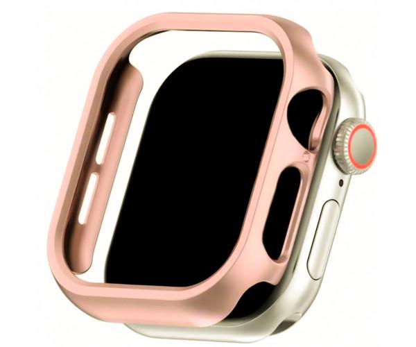 Чехол защитный TPU для смарт-часов Apple Watch Series 10 42 мм Пастельно-розовый