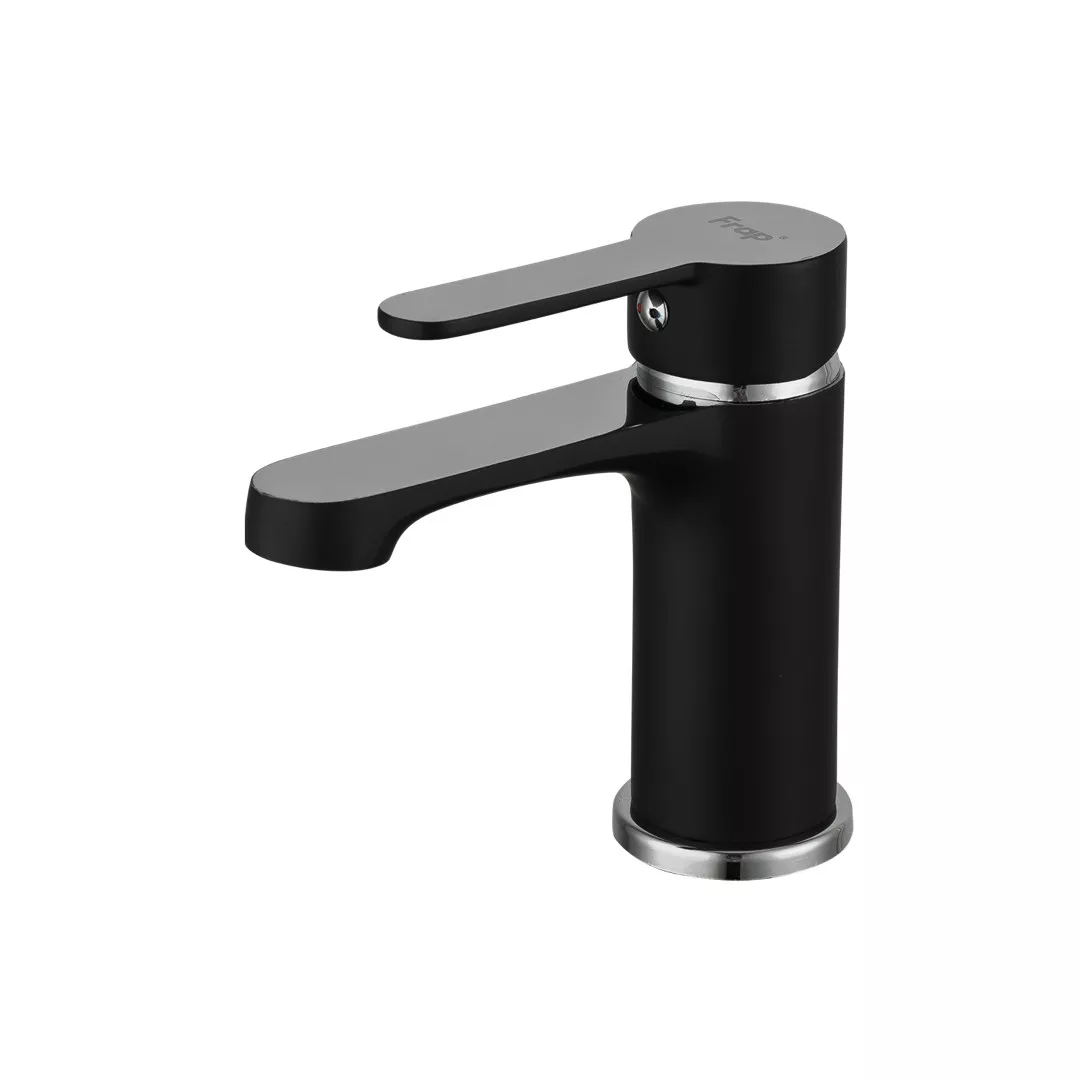 Змішувач для умивальника Frap F1042 Чорний/Хром (SQ-1033663) Змішувач для умивальника Frap F1042 Чорний/Хром (SQ-1033663)