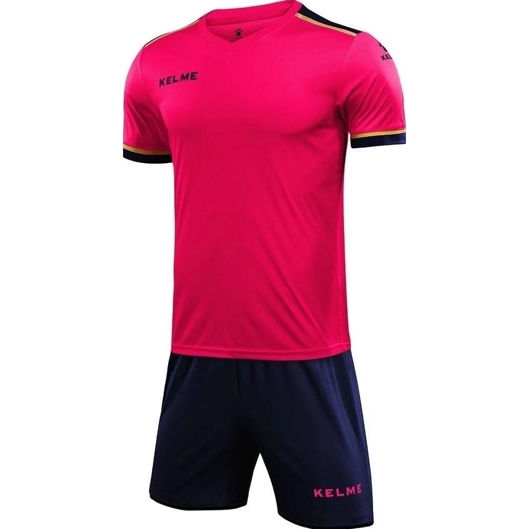 Комплект футбольної форми Kelme SEGOVIA 14 років/XS Рожево-темно-синій (8351ZB1158.9914)