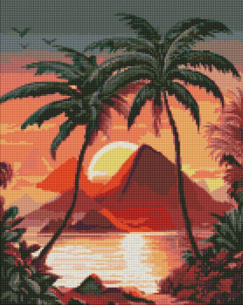 Алмазная мозаика Идейка Рассвет у моря с голограммными стразами 40x50 см (Id-AMO7647)