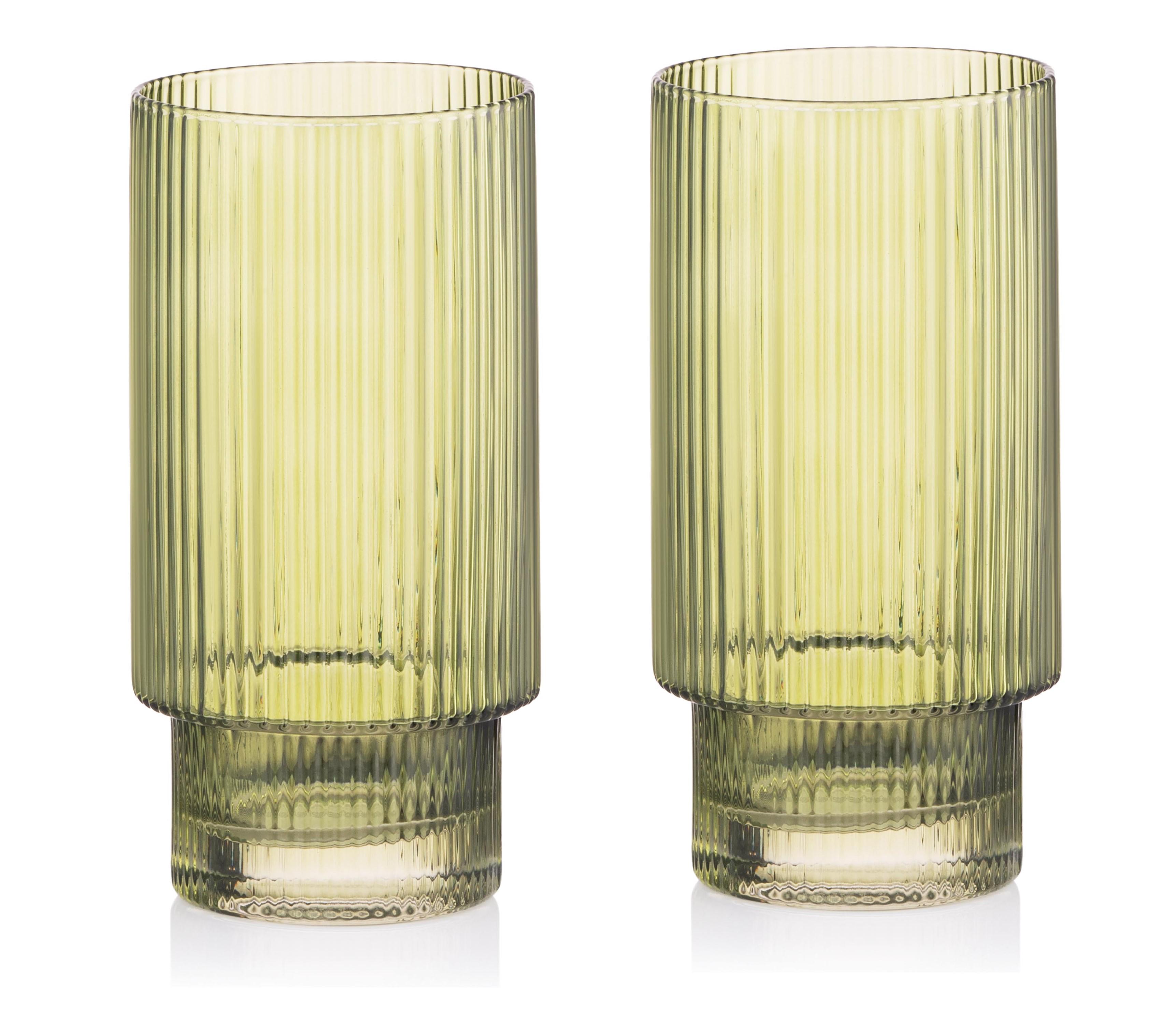 Набір склянок низьких Ardesto 380 мл 2 шт. Зелений (AR2638SGR) - фото 1 Набір склянок низьких Ardesto 380 мл 2 шт. Зелений (AR2638SGR) - фото 1