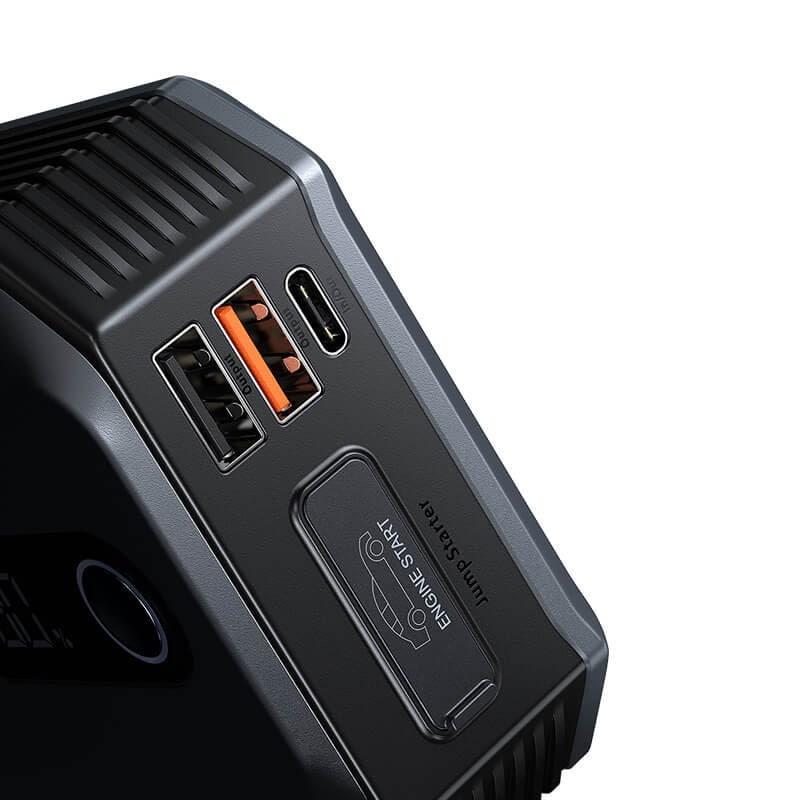 Зарядний пристрій для акумуляторів BASEUS 20000 mah 2000A Super Energy Max Car Jump Starter Black (CGNL020001) - фото 4