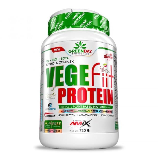 Протеїн Amix Nutrition GreenDay Vege-Fiit Protein 720 г Подвійний шоколад (9357V14673) Протеїн Amix Nutrition GreenDay Vege-Fiit Protein 720 г Подвійний шоколад (9357V14673)