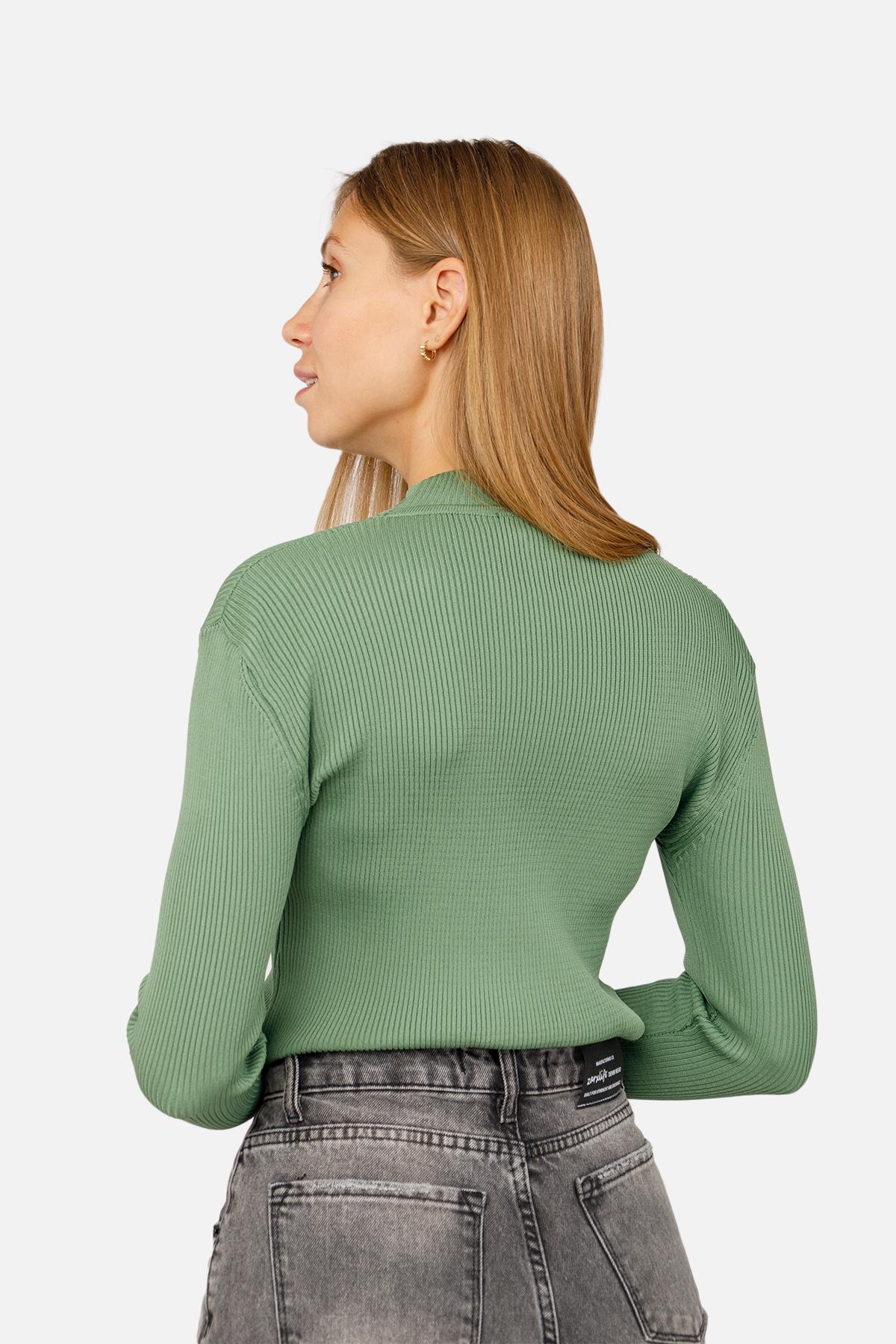 Гольф женский р. 44 Зеленый (SKT001008394) - фото 3 Гольф женский р. 44 Зеленый (SKT001008394) - фото 3