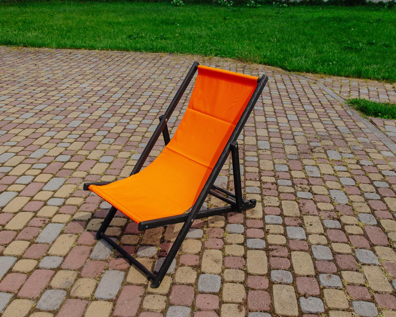 Шезлонг для дачи тканевый XRmaster Оранжевый/Черный (0001760) - фото 2 Шезлонг для дачи тканевый XRmaster Оранжевый/Черный (0001760) - фото 2