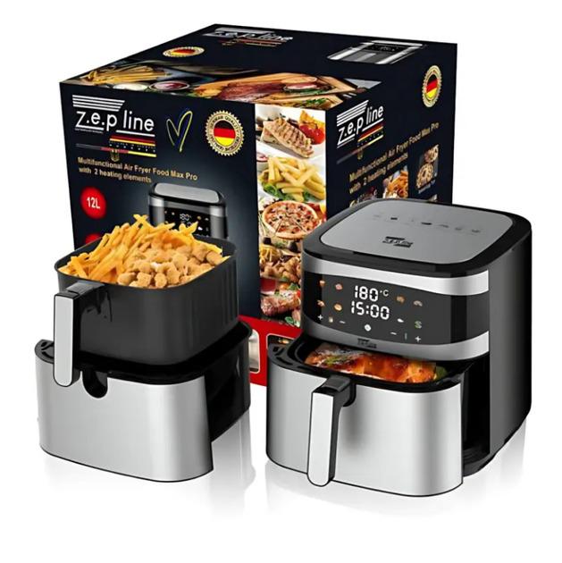 Аерогриль сенсорний Zepline на 2 тена 12 л 4200 W - фото 8 Аерогриль сенсорний Zepline на 2 тена 12 л 4200 W - фото 8