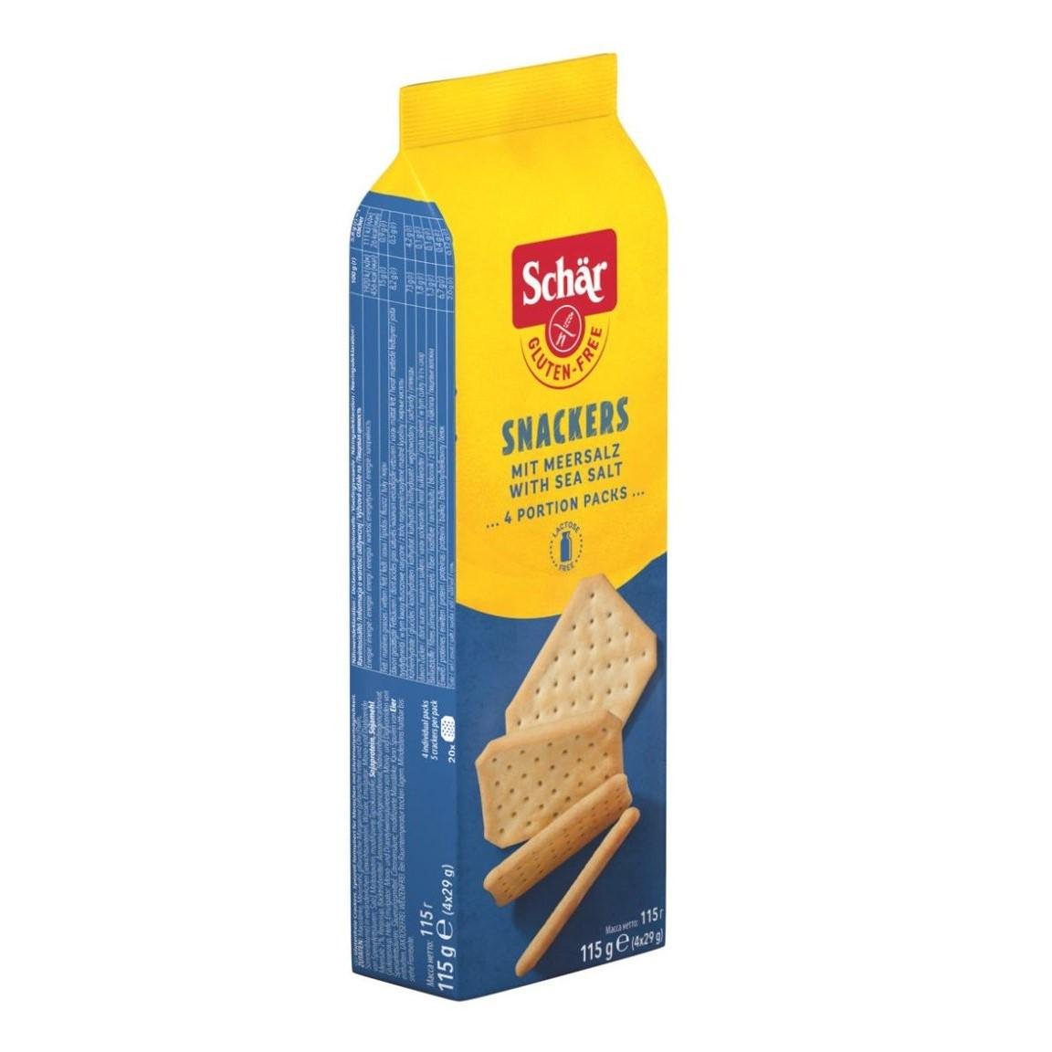 Крекеры без глютена соленые Dr. Schar Snackers 115 г (8008698020722)