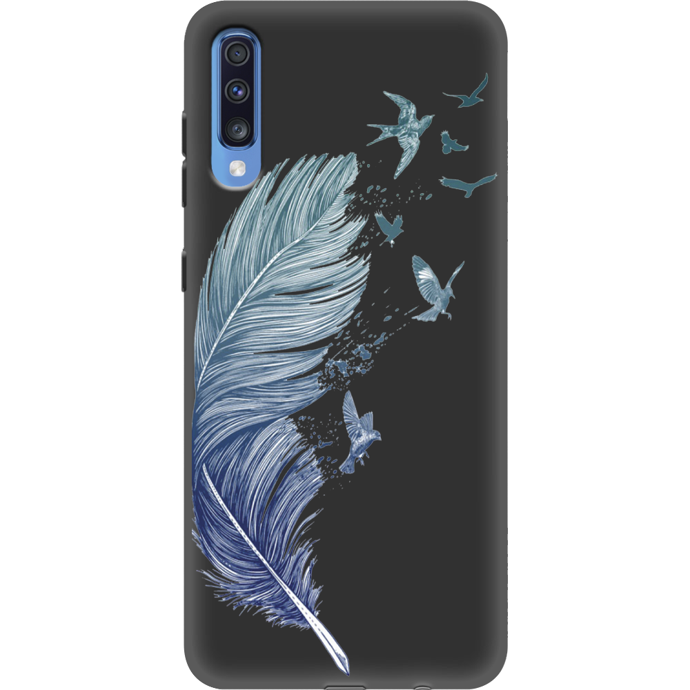 Чохол BoxFace Samsung A705 Galaxy A70 Feather Чорний силікон (36860-cc38-37421)