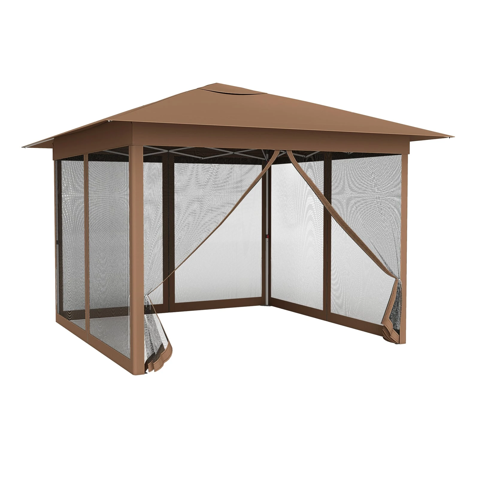 Беседка садовая с регулировкой 350x350x250-270 см (COSTWAY-00437)