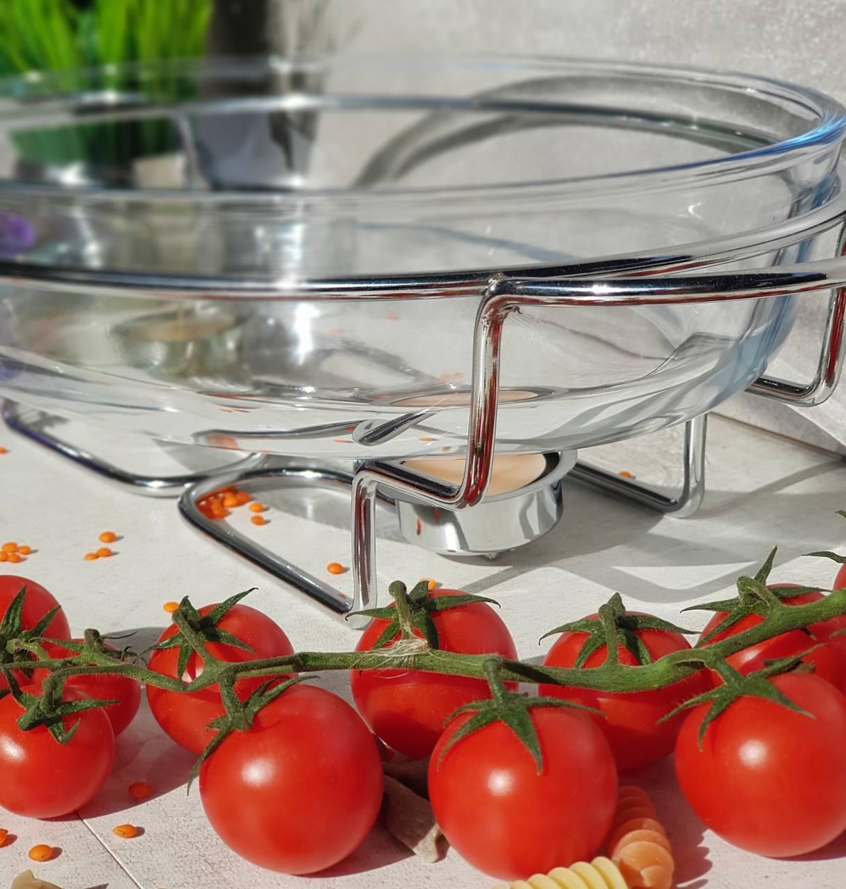 Марміт настільний зі скляною ємністю з підігрівом на підставці 3,2 л (EB-1443) - фото 4