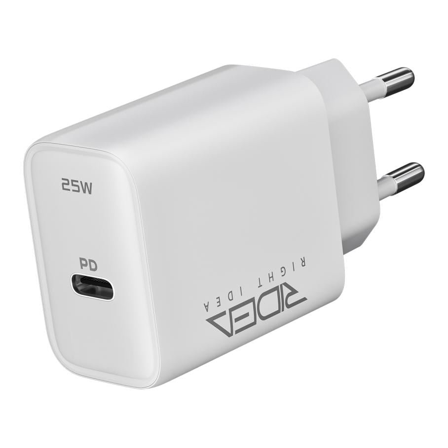 Зарядний пристрій мережевий Ridea RW-25120 Rapid Max 1×USB-C PD/QC/PPS 25 Вт 100-240 В (37989880)