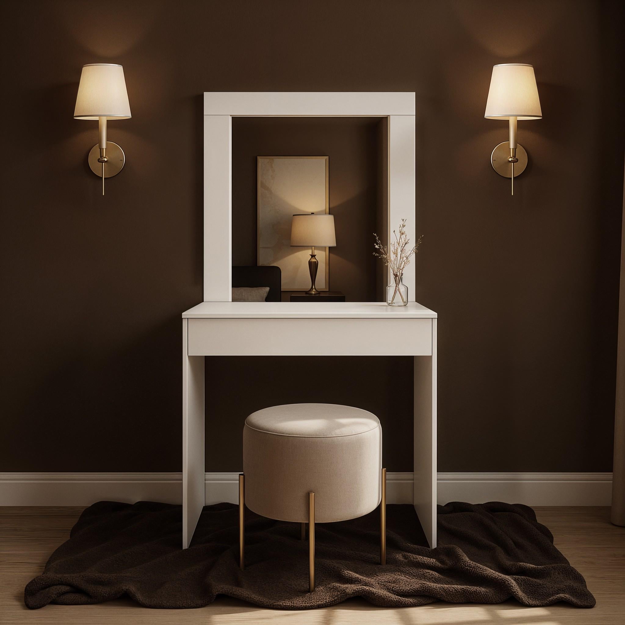 Туалетний стіл Artemida 820х416х1476 мм Білий