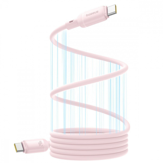 Кабель Baseus PicoGo Magnetic Liquid Silicone Cable Type-C to Type-C 240W 1m P10376800411-00 Pink