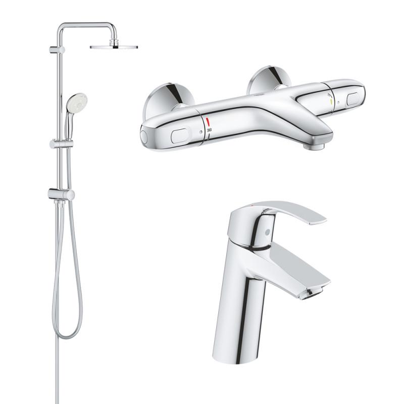 Набор смесителей Grohe Eurosmart 34102TS Хром (71415)