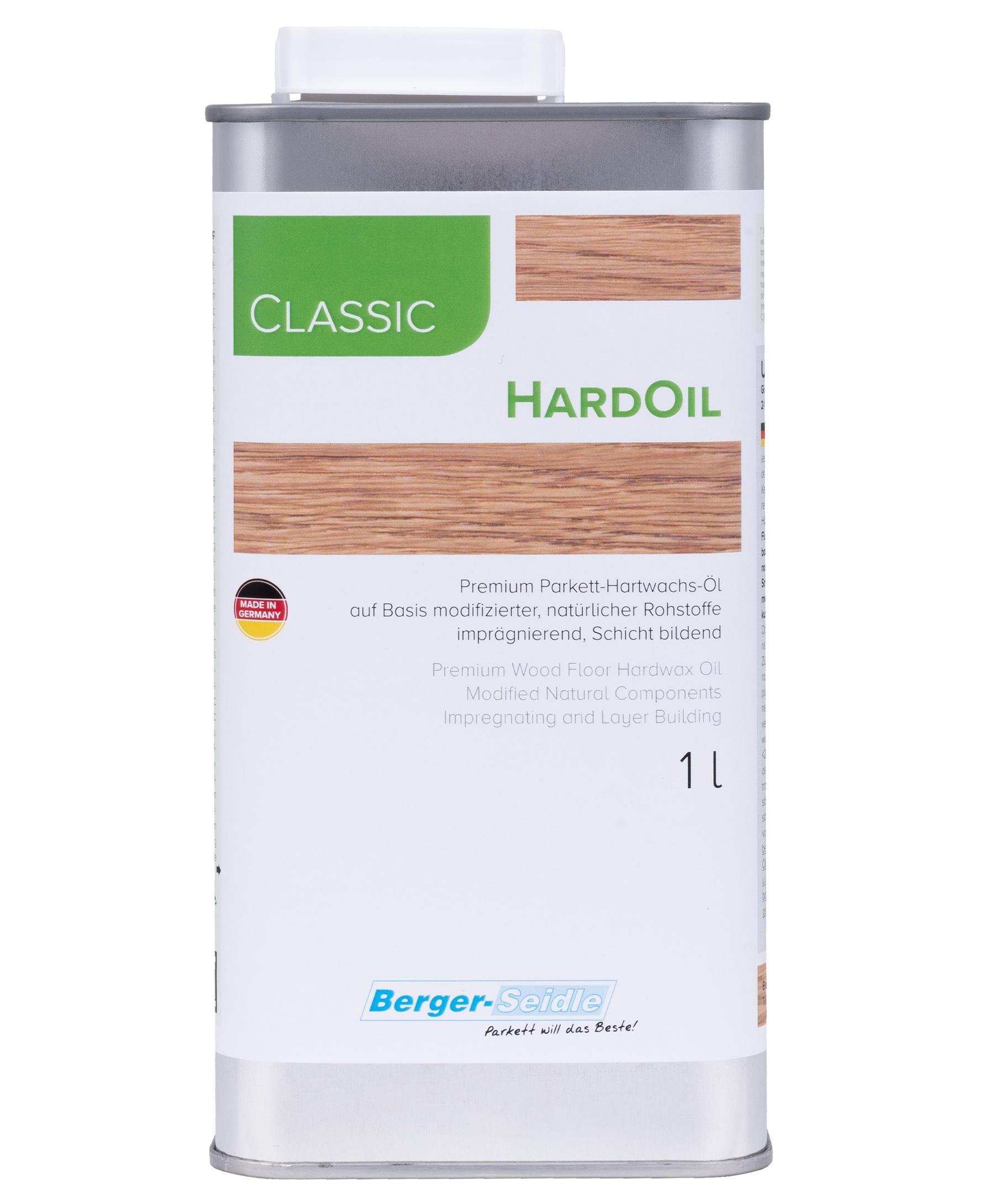 Масло для паркета Berger Classic Hard Oil с твердым воском 1 л - фото 1