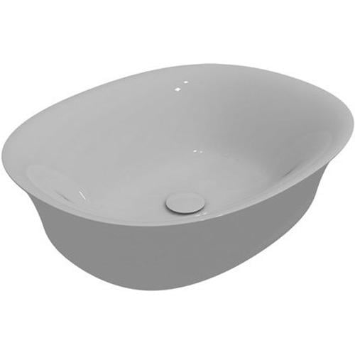 Раковина накладная GSG Flut 500x400 овальная, белая (FLLAVFS50)