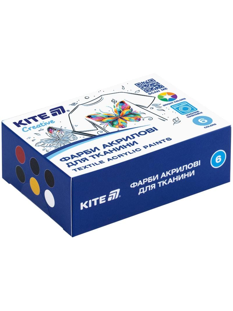 Краски акриловые KITE Creative 6 цветов 20 мл (K-277)