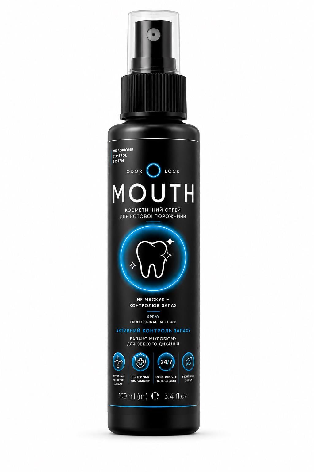 Спрей для ротової порожнини DOR LOCK MOUTH від неприємного запаху 100 мл (ODL-MOUTH-100)