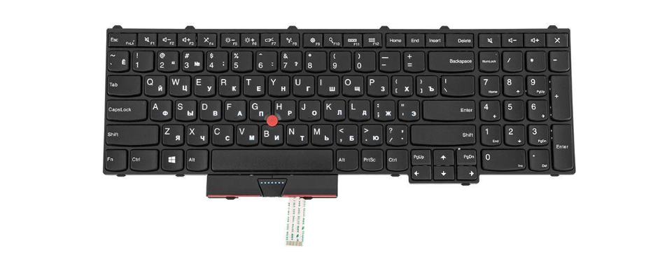 Клавиатура для ноутбука Lenovo ThinkPad: P50/P70 rus без фрейма Black (183290)