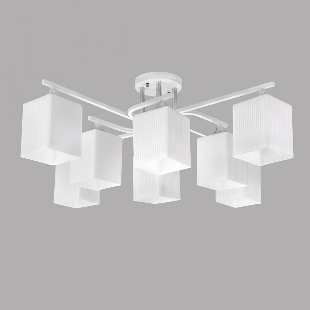 Люстра потолочная на 8 плафона Svet SR-N6193/8 WT+CH Белый