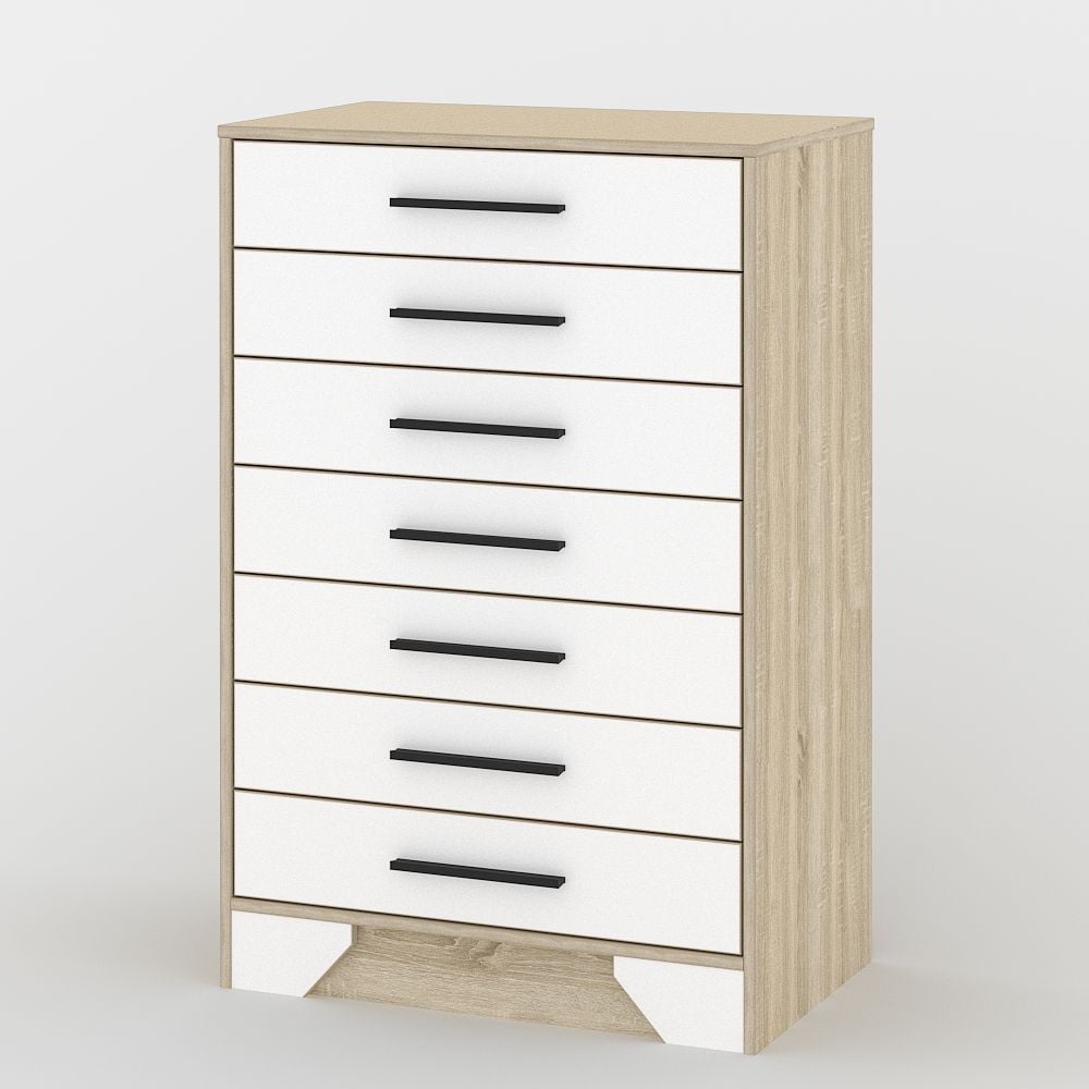 Комод Тиса Меблі 118 Дуб сонома/Білий (619d02560673202a697ec983) Комод Тиса Меблі 118 Дуб сонома/Білий (619d02560673202a697ec983)