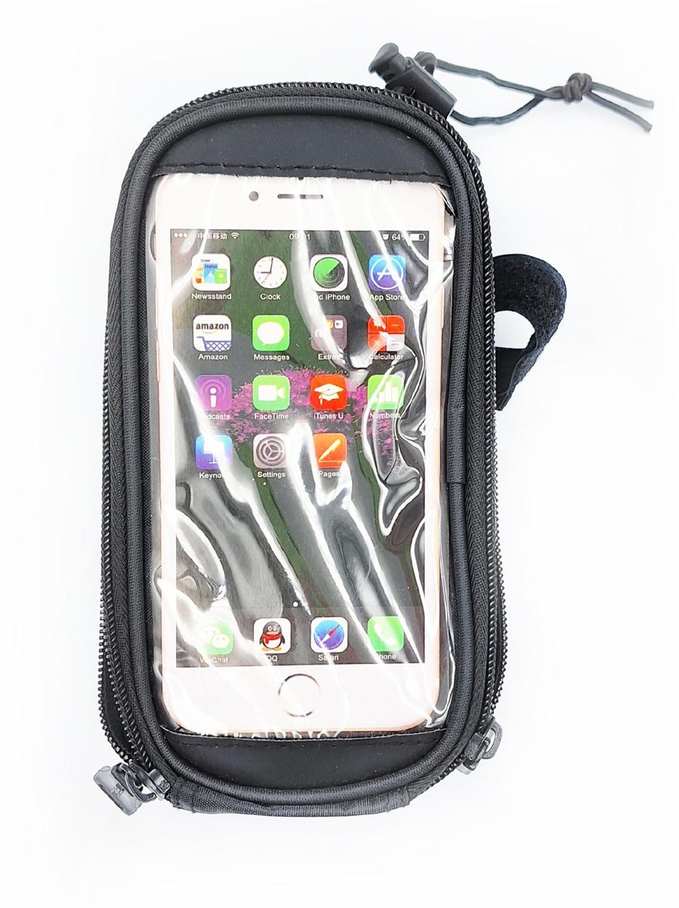 Велосумка на раму Roswheel 012 для смартфона 7" Черно-серый (G00004532)